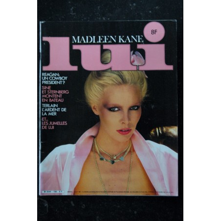 LUI 198 JUILLET 1980 SINE REISER MADLEEN KANE NUE J.P BOURGEOIS PATRICE PASCAL EROTISME ASLAN