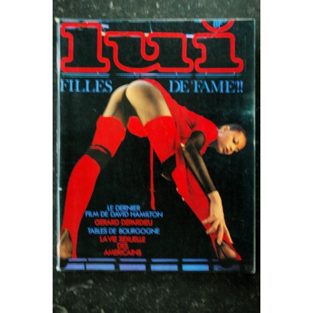 LUI 202 1980 NOVEMBRE INTERVIEW GERARD DEPARDIEU FAME HAMILTON PIN-UP ASLAN