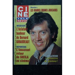 CINE TELE REVUE 1985 09 19 n° 38 COLUCHE Philippe de DIEULEVEULT Brigitte LAHAIE Michel SIMON Richard CHAMBERLAIN Pierre MALET