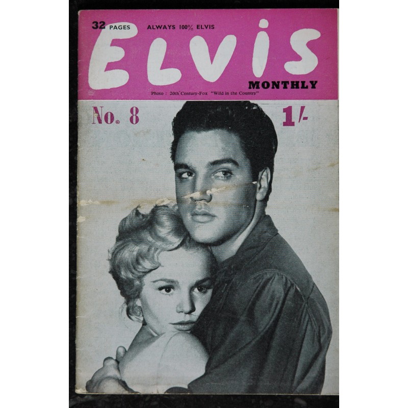 ELVIS monthly 1962 01 n°   1 Third Série ELVIS PRESLEY  Rare 32 pages