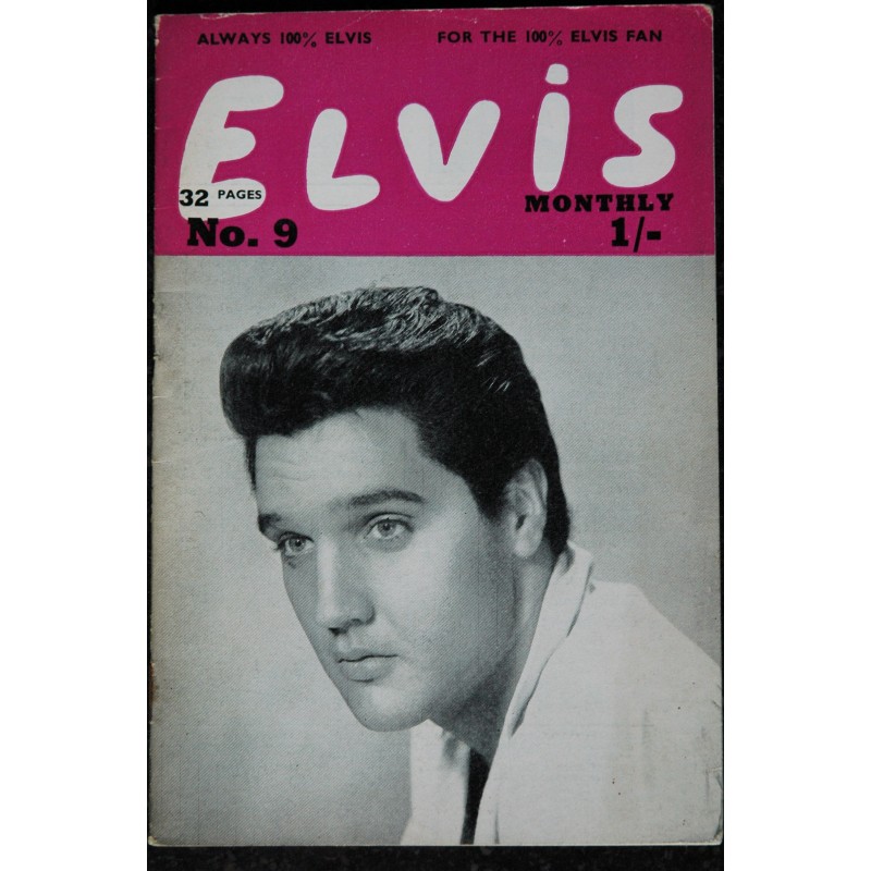 ELVIS monthly 1962 08 n° 8 Third Série ELVIS PRESLEY  Rare 32 pages