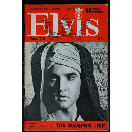 ELVIS monthly 1965 10 n° 69 Sixth Série ELVIS PRESLEY Rare 64 pages ELVIS monthly 1965 10 n° 69 Sixth Série ELVIS PRESLEY Rare 64 pages