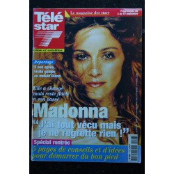 TELE 7 JOURS 2143  DU 23 AU 29 JUIN 2001 COVER MADONNA LE DEMON MADONNA+ 3 pages