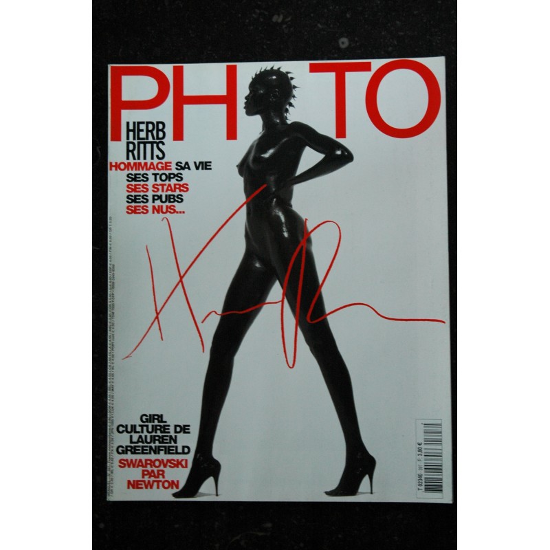 PHOTO 397 HERB RITTS HOMMAGE SA VIE TOPS STARS PUBS NUS NEWTON LAUREN GREENFIELD