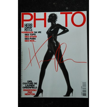 PHOTO 397 HERB RITTS HOMMAGE SA VIE TOPS STARS PUBS NUS NEWTON LAUREN GREENFIELD