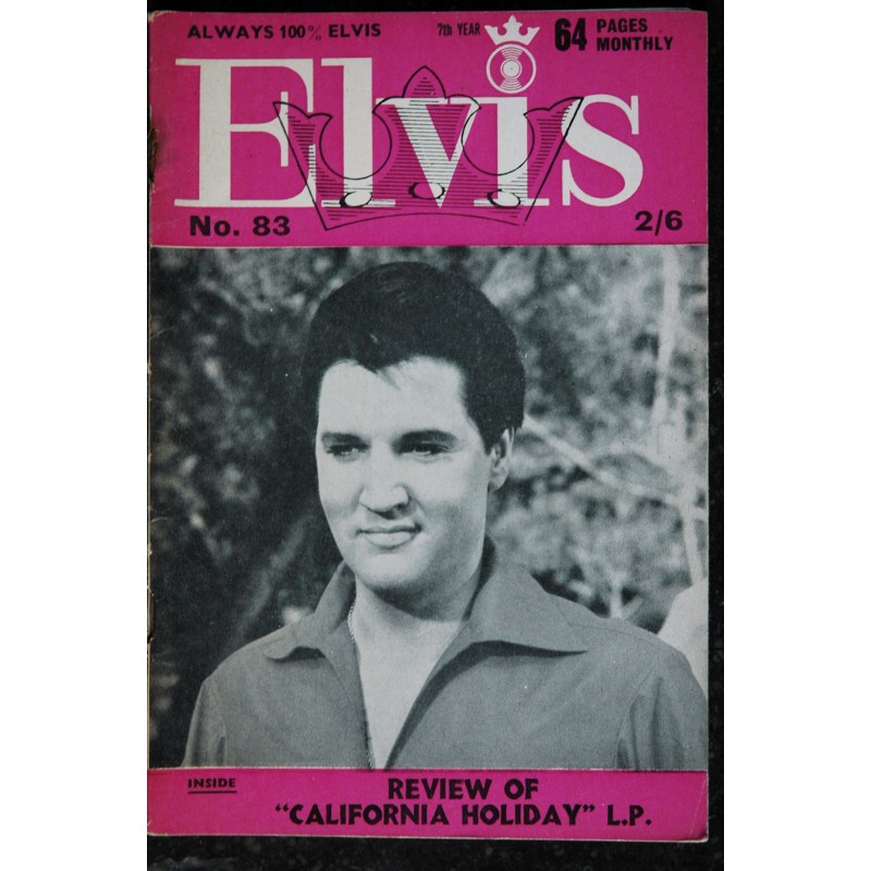 ELVIS monthly 1966  11 n°  82  Sixth Série ELVIS PRESLEY  Rare 64 pages