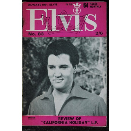 ELVIS monthly 1966 11 n° 82 Sixth Série ELVIS PRESLEY Rare 64 pages ELVIS monthly 1966 11 n° 82 Sixth Série ELVIS PRESLEY Rare 64 pages