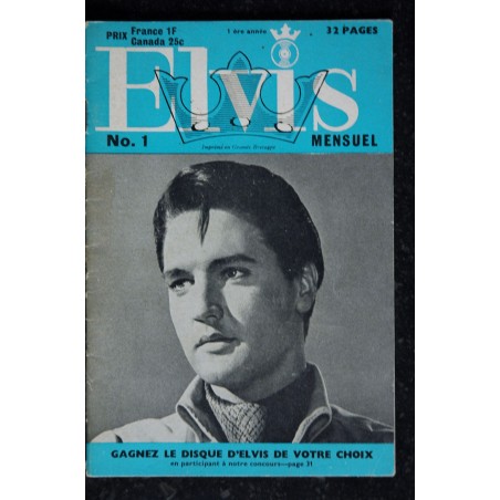 ELVIS mensuel 1965 11 n° 1 1ère année ELVIS PRESLEY Rare 32 pages ELVIS mensuel 1965 11 n° 1 1ère année ELVIS PRESLEY Rare 32 pages