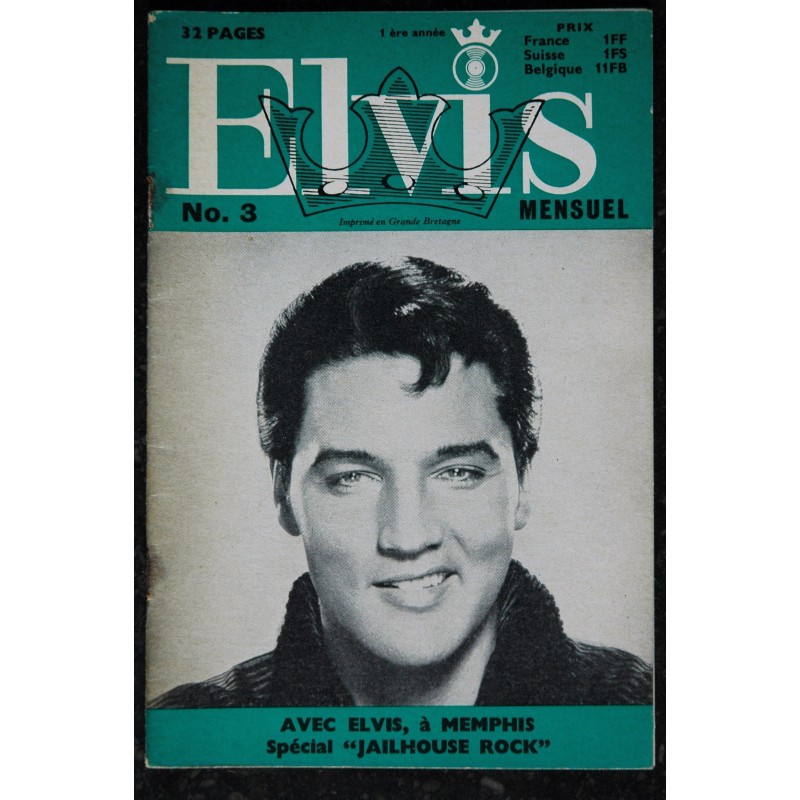 ELVIS mensuel 1965  12  n°  2  1ère année ELVIS PRESLEY  Rare 32 pages