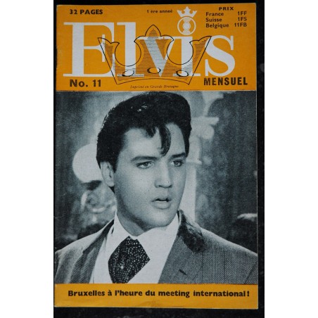 ELVIS mensuel 1966 07 n° 9 1ère année ELVIS PRESLEY Rare 32 pages ELVIS mensuel 1966 07 n° 9 1ère année ELVIS PRESLEY Rare 32 pages