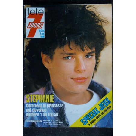 Télé 7 Jours  1343  1986    Bernard TAPIE  Cover + 3 pages - Giraudeau - Mireille - Broomhead