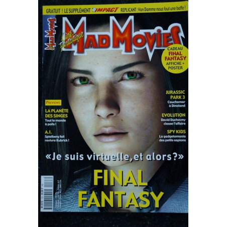 Ciné Fantastique MAD MOVIES  n°132 * 2001 *  Angelina JOLIE Lara CROFT Tomb Raider - De Barbarella à Lara
