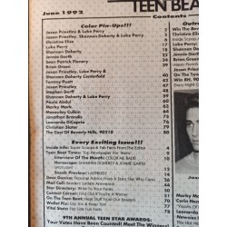 Teen Beat 1992 04 - TRES RARE - COMPLET  - Jason Priestley - Luke Perry