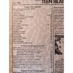 Teen Beat 1992 06 - TRES RARE - COMPLET  - Shannon Doherty Jason Priestley - Luke Perry