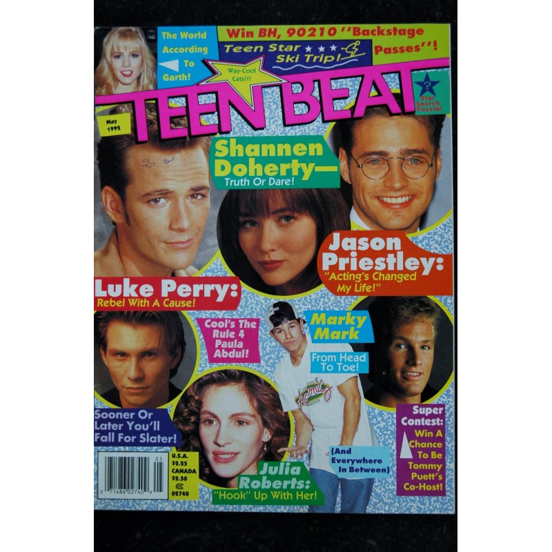 Teen Beat 1988 11 - ATTENTION INCOMPLET - all or most of the color Pin-Ups have been cut out and removed