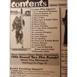 Teen Beat 1993 05 - TRES RARE - COMPLET - Edward Furlong - Jennie Garth -  Shannen Doherty  - Jason Priestley - Luke Perry