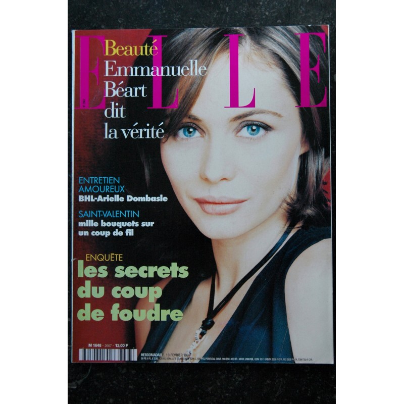 ELLE 2871 08 janvier 2001 cover LIEKE - SARDOU Nathalie BAYE Armistead MAUPIN  - 100 pages