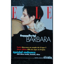 ELLE 2709  1 décembre 1997 cover Barbara + 6 p.  Marie GILLAIN  Zindzi MANDELA  Carlos  Victoria de Suède