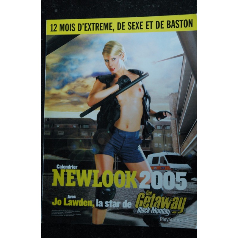 NEWLOOK CALENDRIER 2005 JO LAWDEN NUDE THE GETAWAY BLACK MONDAY EROTISME PHOTOS