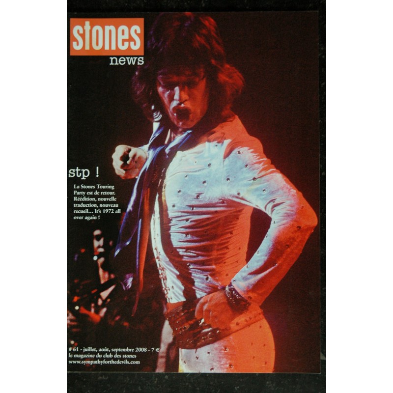 STONES News n° 60  2008 04  boutons cachés - Gered Mankowitz - Yesterday's Papers - Mick Taylor Be friends