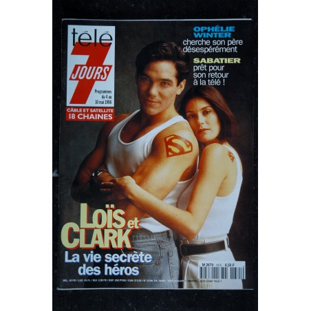 Télé 7 Jours  1825 20 au 26 mai 1995 Beverly Hills Luke Perry cover + 3 p. - Melrose Place - Laurent Baffie