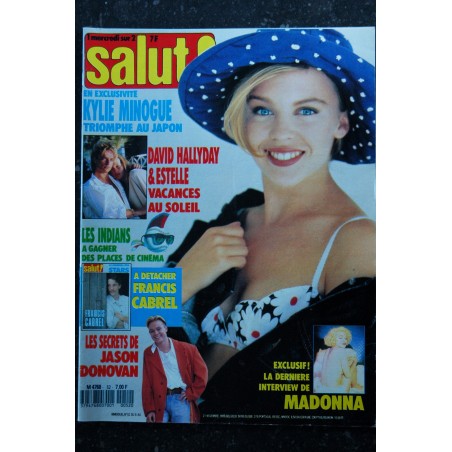 Salut ! M4768 052    n° 52 21 nov. 1989 Kilie Minogue - Jeanne Mas - Cindy Lauper