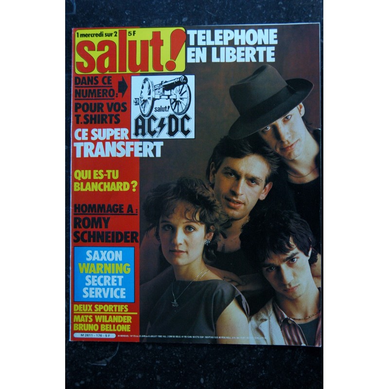 Salut ! 175 JUIN 1982 COVER ROLLING STONES 12 PAGES + POSTER MICK JAGGER TRUST BALAVOINE