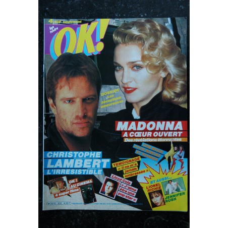 OK ! âge tendre 533  JOHNNY HALLYDAY  JAMES BROWN ROCKY IV  SADE  Partenaire Particulier