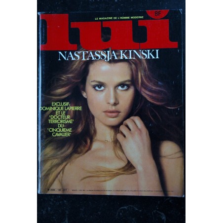 LUI 195 1980 AVRIL COVER NASTASSJA KINSKI HOVIV COVER GIRLS INTEGRAL NUDES TOP MODELS ASLAN SEXY