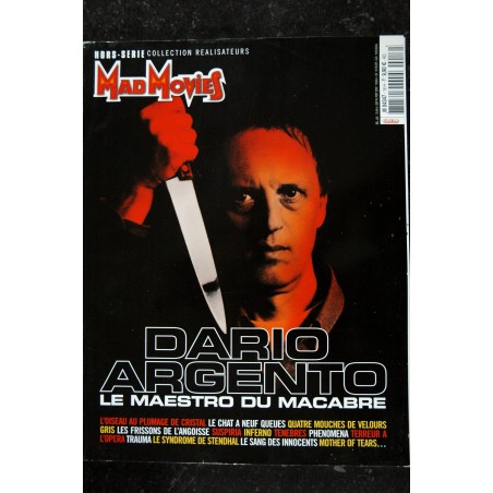 MAD MOVIES Hors-Série n° 16  Dario Argento Le Maestro du Macabre - Série Collection Réalisateurs