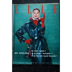 ELLE   564  15 octobre 1956 Audrey Hepburn Cover + 4 p. - patrons de jupes - secrets de Chanel  - 128 pages FASHION VINTAGE