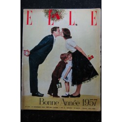 ELLE   571  3 décembre 1956 Cover Debby en Dior - Noël - Les souvenirs de Marcel Pagnol - 132 pages FASHION VINTAGE