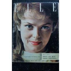 ELLE   575  31 décembre 1956 Cover Christian Dior - moulage de la jupe droite- Kim Novak - 68 pages FASHION VINTAGE