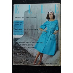 ELLE   602   8 juillet 1957  Manteau-robe DIOR - les robes-chemises - le Sahara   - 76 pages FASHION VINTAGE