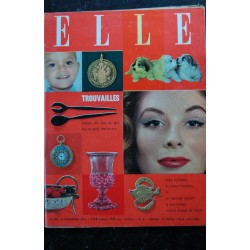 ELLE   623   2 décembre 1957  Fourreau broché or Torrente - Michèle Morgan 5 p. - Ingrid Bergman - 132 pages FASHION VINTAGE