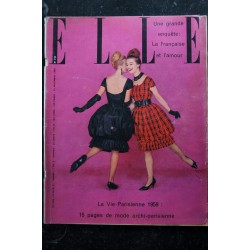 ELLE   725  13 novembre 1959  Torrente La vie Parisienne 1959 - Zizi Jeanmaire - 140 pages FASHION VINTAGE