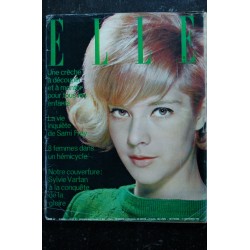ELLE   886  14 déc.1962 - Sylvie Vartan Cover - Sami Frey - Les nouvelles tenues de nuit  - 180 pages FASHION VINTAGE