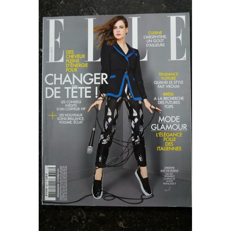 ELLE 3607  13 fév. 2015 - Christine & the Queens Cover + 6 p. - Chimamanda Ngozi Adichie Beyonce  - 142 pages - Fashion Vintage