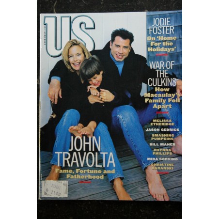 US 215 - 1995 12 - John Travolta Cover + 10 p. - Jodie Foster - Yoko Ono - Melissa Etheridge - Mira Sorvino - 134 pages US 215 - 1995 12 - John Travolta Cover + 10 p. - Jodie Foster - Yoko Ono - Melissa Etheridge - Mira Sorvino - 134 pages