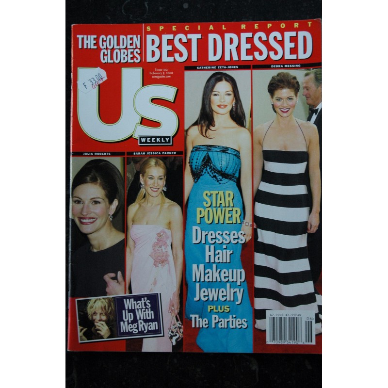 US Weekly 312  - 2001 02 05 - J. Roberts  S. J. Parker  C. Zeta-Jones D. Messing - Meg Ryan - J. Binoche - L. Perry - 82 pages
