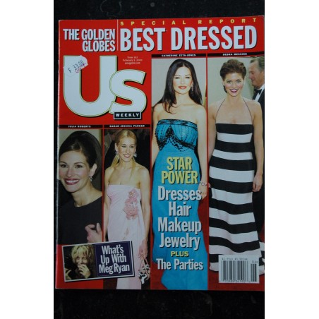 US Weekly 312 - 2001 02 05 - J. Roberts S. J. Parker C. Zeta-Jones D. Messing - Meg Ryan - J. Binoche - L. Perry - 82 pages US Weekly 312 - 2001 02 05 - J. Roberts S. J. Parker C. Zeta-Jones D. Messing - Meg Ryan - J. Binoche - L. Perry - 82 pages