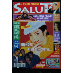 SUPER SALUT   5 - juillet 1995 -  Brad Pitt - Michael Jackson - MN8 - Take That - Melrose Place + Posters + Photos