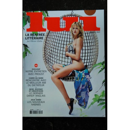 LUI 010 SEPTEMBRE 2014 KAREN SOLVE SUNDSBO FANNY OLIVIER ZAHM CAMILLE MACIEK KOBIELSKI TOPS + RUBRIQUE ENGLISH TEXT