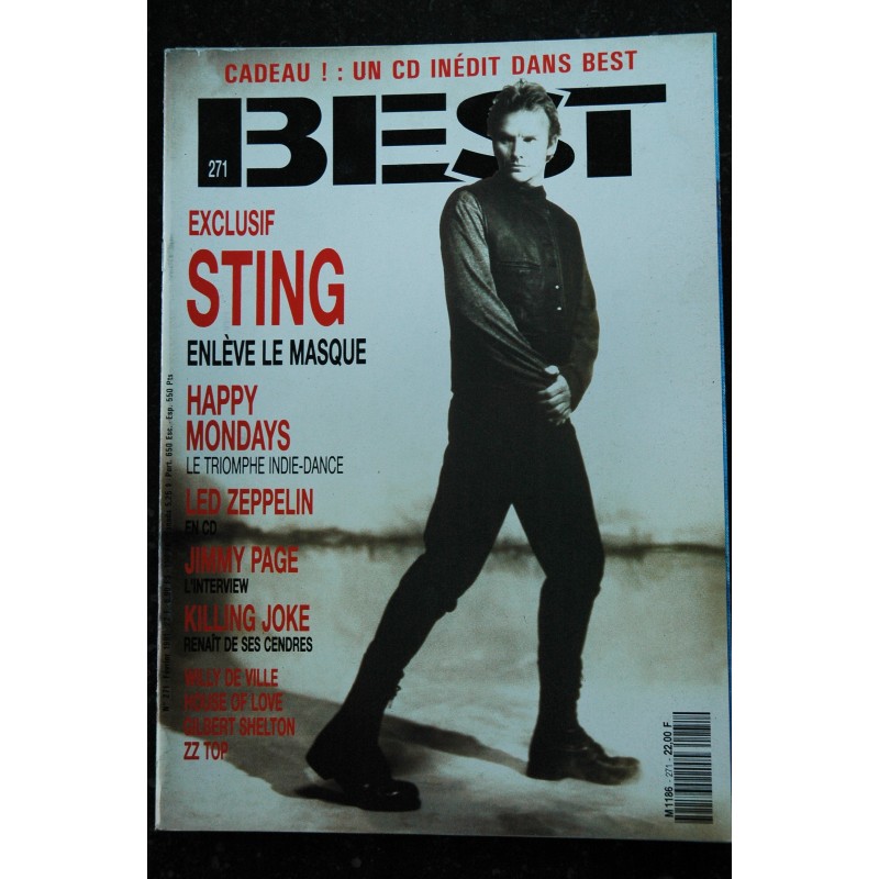 BEST 268 NOVEMBRE 1990 PUBLIC ENNEMY Dave Stewart Kid Pharaon Dead can Dance Iron Maiden Living Colour Depeche Mode