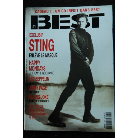 BEST 268 NOVEMBRE 1990 PUBLIC ENNEMY Dave Stewart Kid Pharaon Dead can Dance Iron Maiden Living Colour Depeche Mode