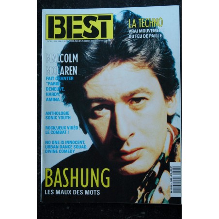 BEST 309  mai 1994  BASHUNG  La Techno Malcom McLaren Deneuve Hardy Amina