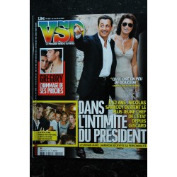 VSD 1550  9 au 15 mai 2007 Gregory Lemarchal 7 p . -  Sarkozy  dans l'intimité