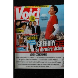 VOICI 1024  2007 06 25  Grégory Lemarchal  COVER  + 2 p. - Madonna - Johnny - Justin Timberlake