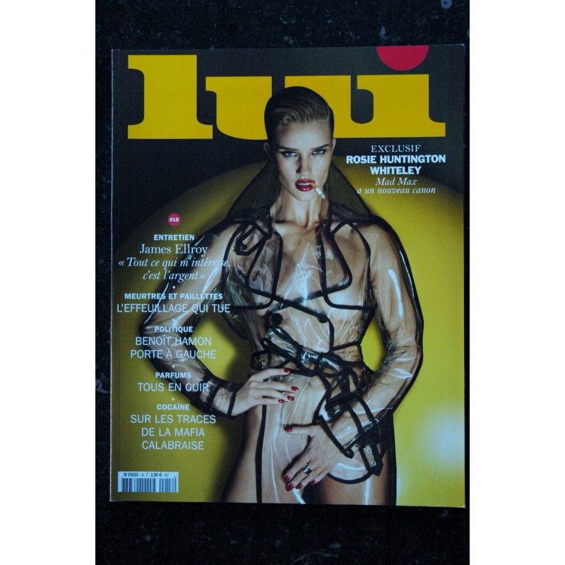 LUI 018 N° 18 JAMES ELLROY MAD MAX ROSIE HUNTINGTON WHITELEY NUDES EROTISME CHIC 06.15