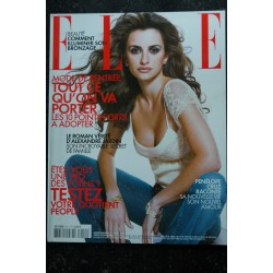ELLE 3111  15 août 2005 Pénelope Cruz Cover + 4 p. - A. Jardin - L. Sagnier N. Duvauchelle 6 p. - 110 pages - Fashion Vintage
